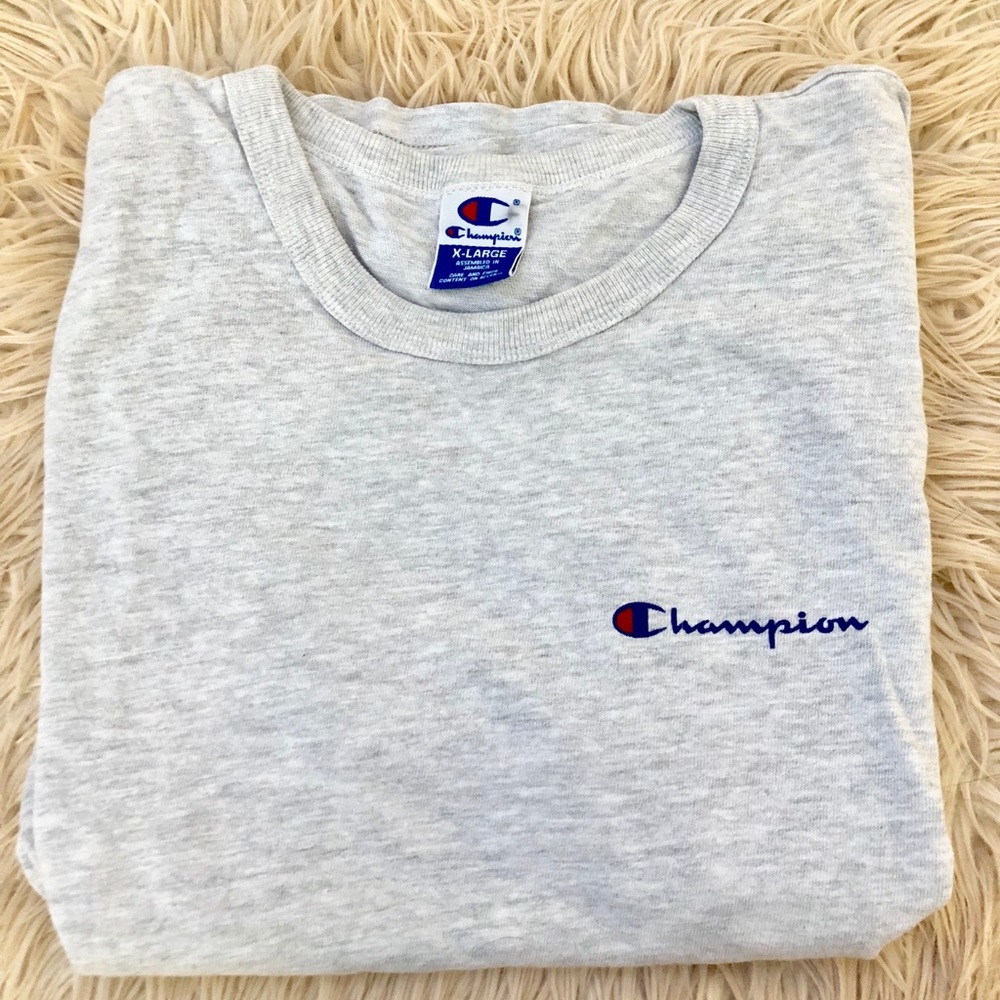 vintage grey champion t-shirt